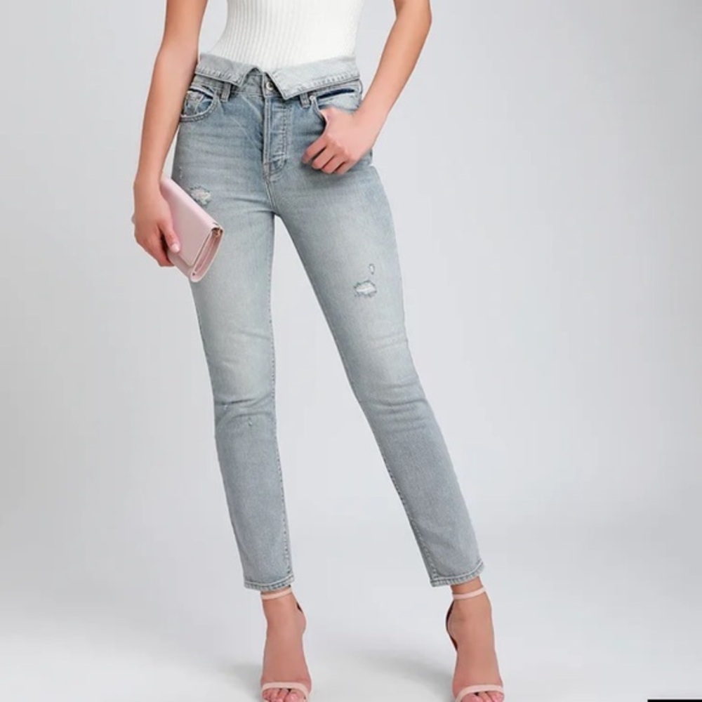 Pistola Nico‎ Distressed High Rise Mom Jeans